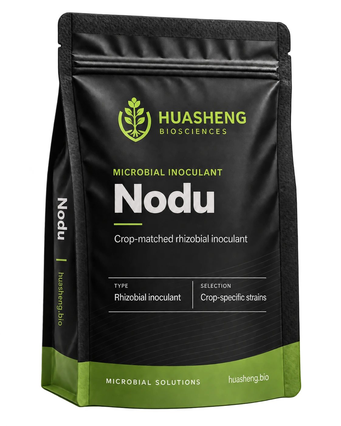 Nodu™ crop-matched rhizobial inoculant — product family packaging